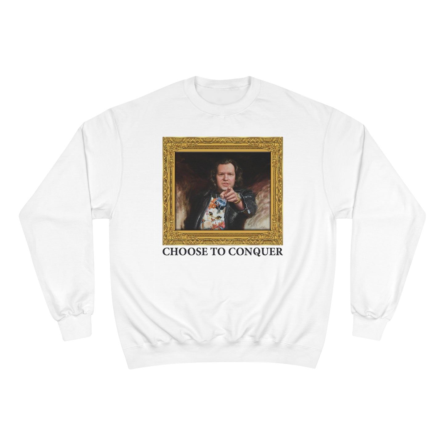 Champion Crewneck Sweatshirt - Choose To Conquer Painting