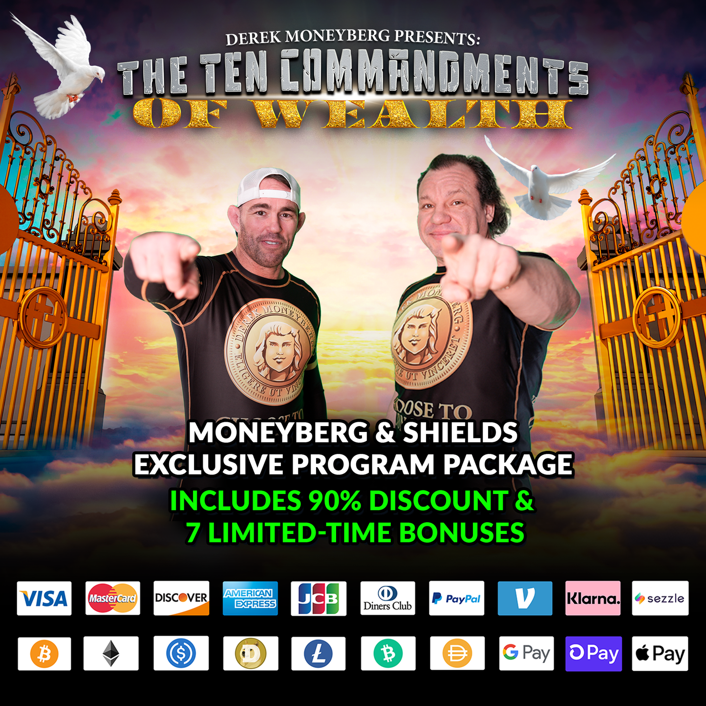 Derek Moneyberg Presents: The Ten Commandments of Wealth (Anniversary Jake Shields Program Package) Limited-Time REPLAY Offer
