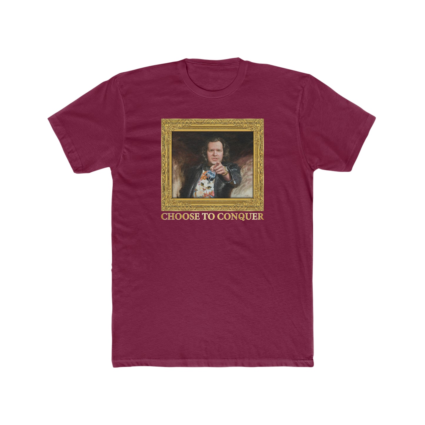 Crewneck T-Shirt - Choose To Conquer Painting