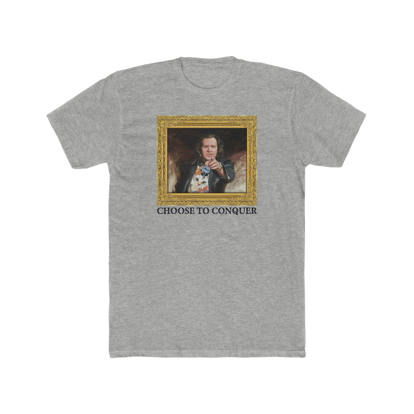 Crewneck T-Shirt - Choose To Conquer Painting