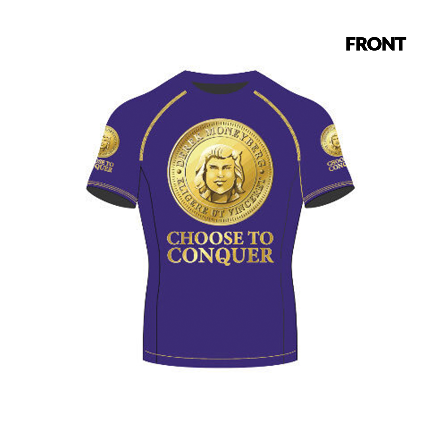 Rashguard - Choose To Conquer Coin (USA Shipping Only)