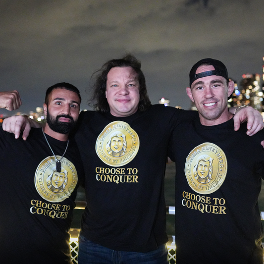 Crewneck T-Shirt - Choose To Conquer Coin