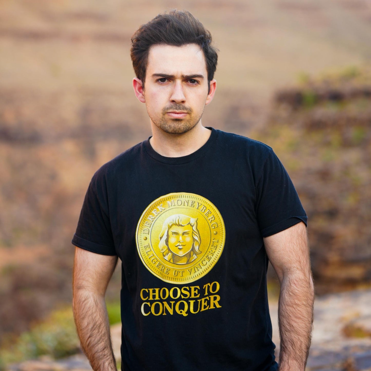 Crewneck T-Shirt - Choose To Conquer Coin
