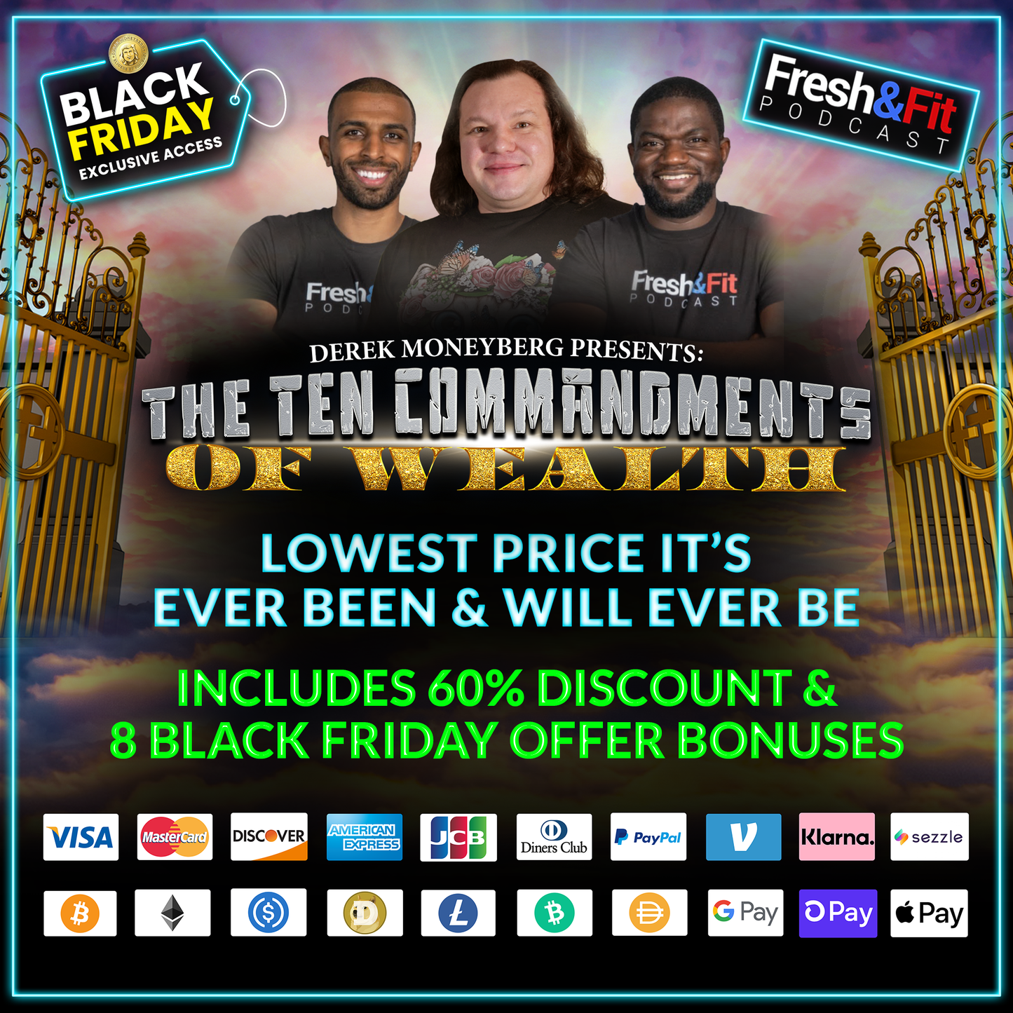 Derek Moneyberg Presents: The Ten Commandments of Wealth (Fresh&Fit Black Friday Special)