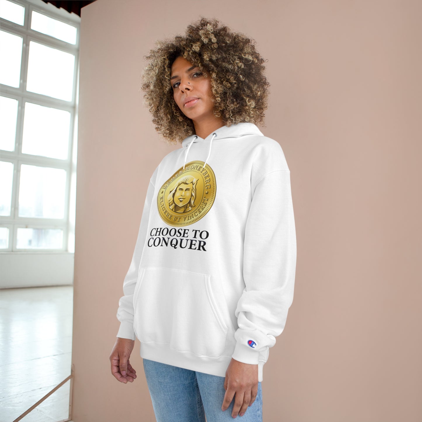 Champion Hoodie - Choose To Conquer Coin