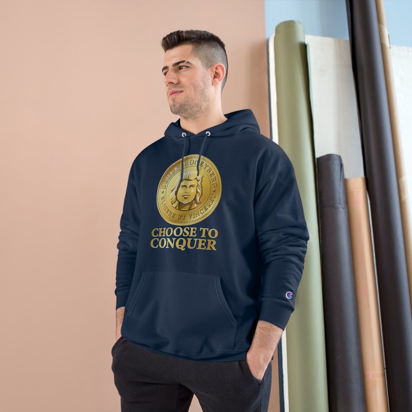 Champion Hoodie - Choose To Conquer Coin