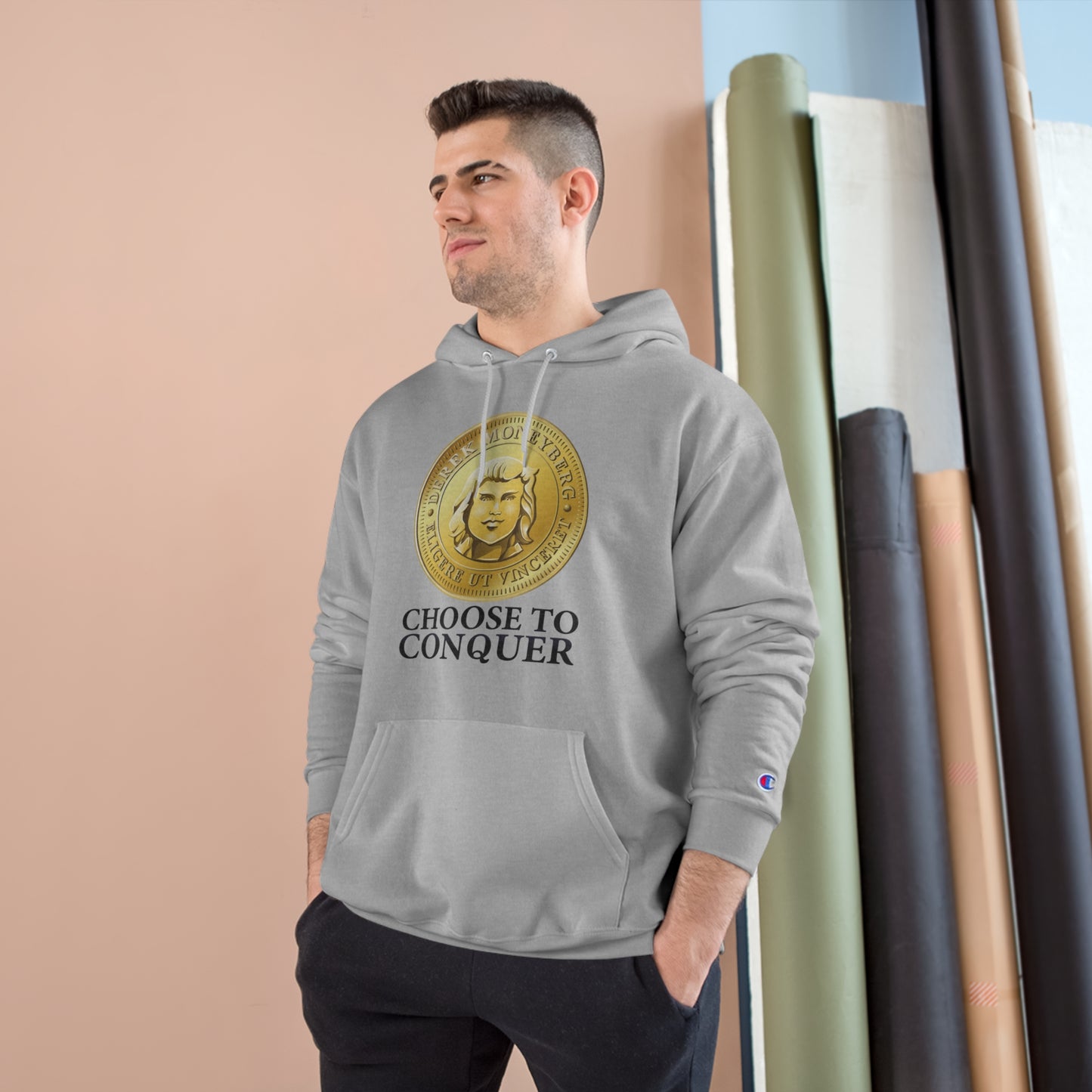 Champion Hoodie - Choose To Conquer Coin