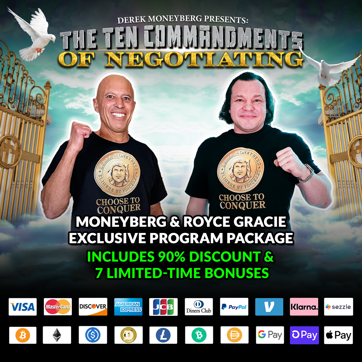Derek Moneyberg Presents: The Ten Commandments of Negotiating (Anniversary Royce Gracie Program Package) Limited-Time REPLAY Offer