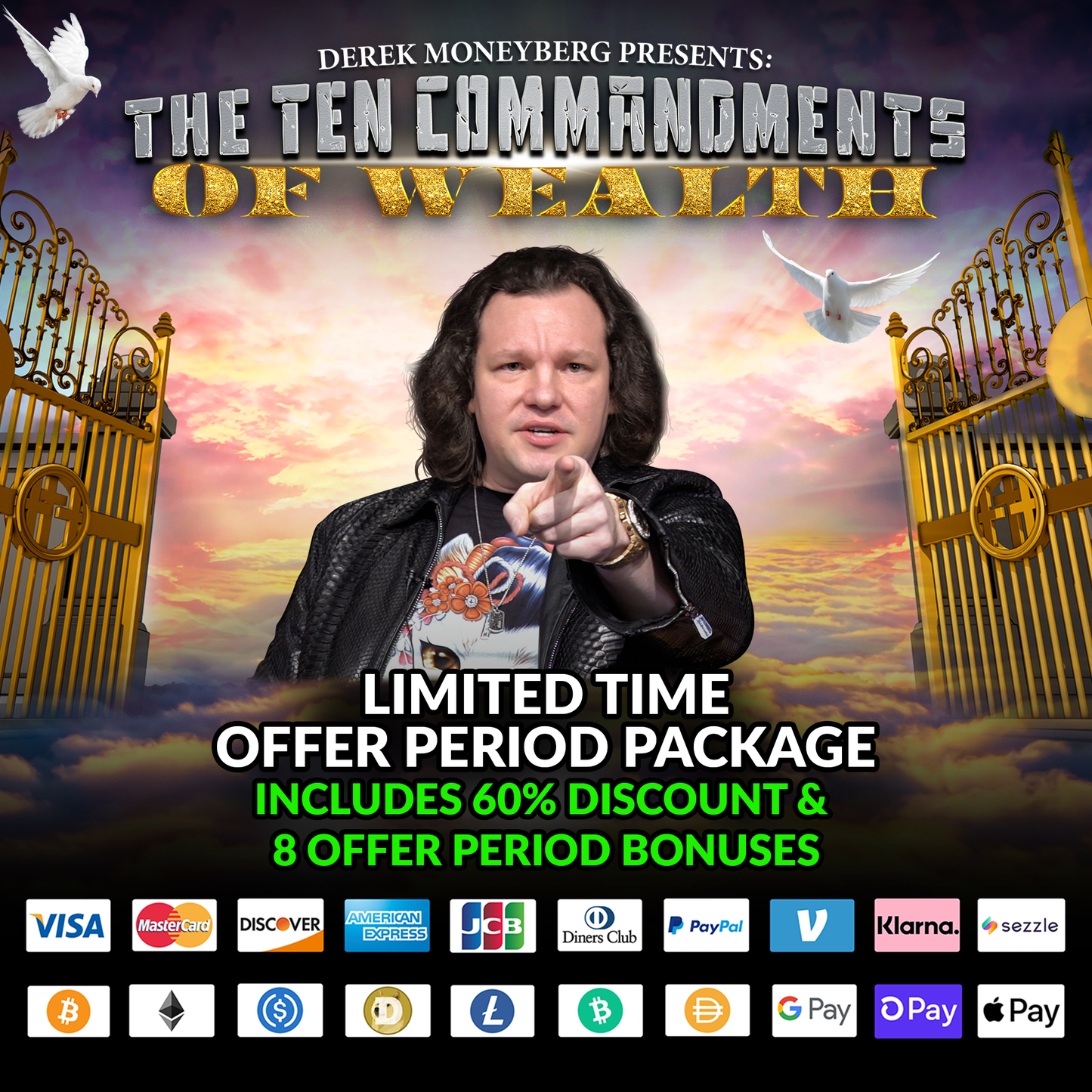 Derek Moneyberg Presents: The Ten Commandments of Wealth (Join Us & Secure The Limited-Time Offer Package)