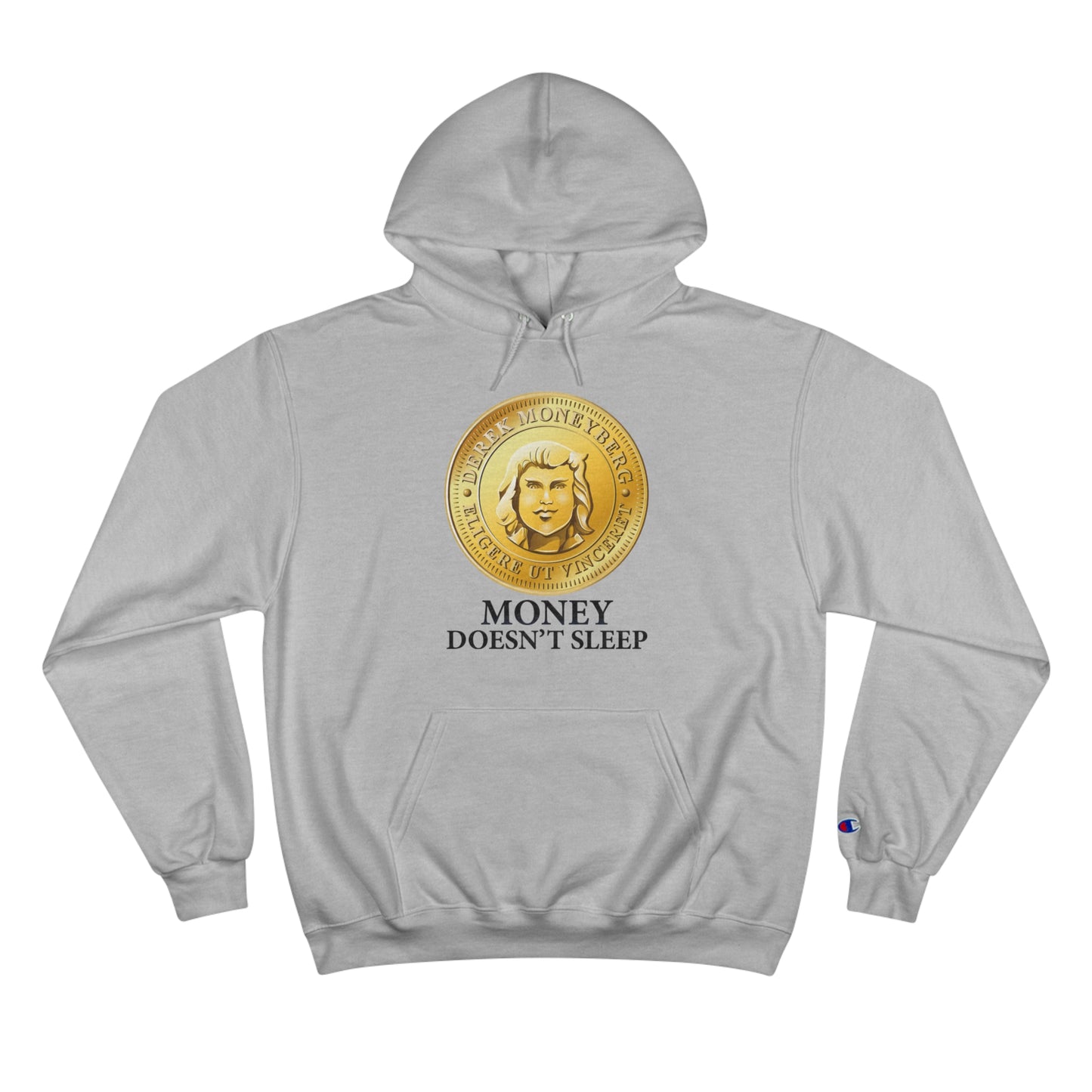 Champion Hoodie - Money Doesn't Sleep Coin