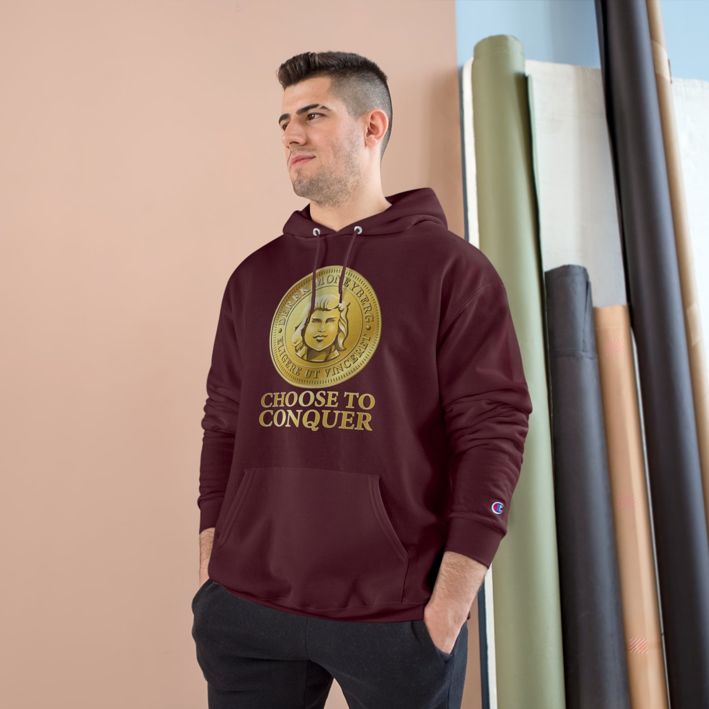 Champion Hoodie - Choose To Conquer Coin