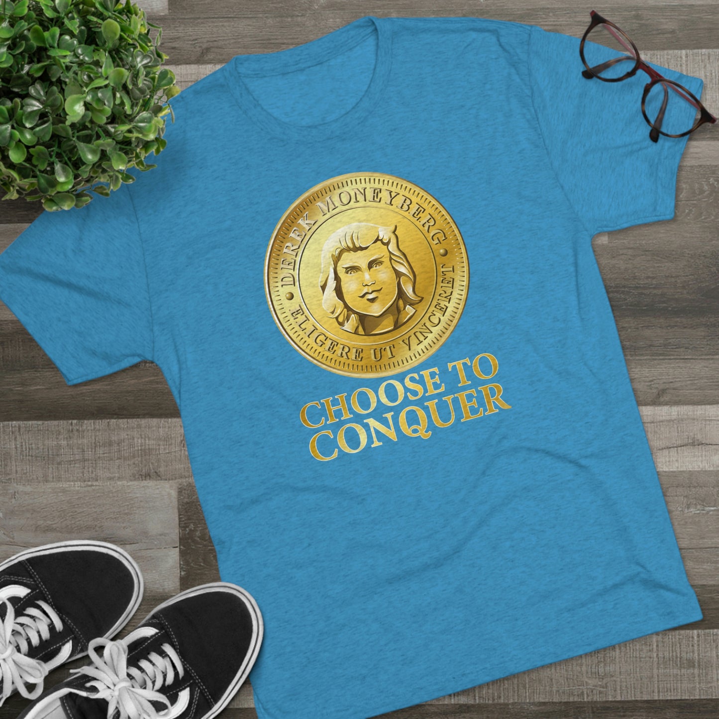 The Choose To Conquer Unisex Tri-Blend Crew T-Shirt