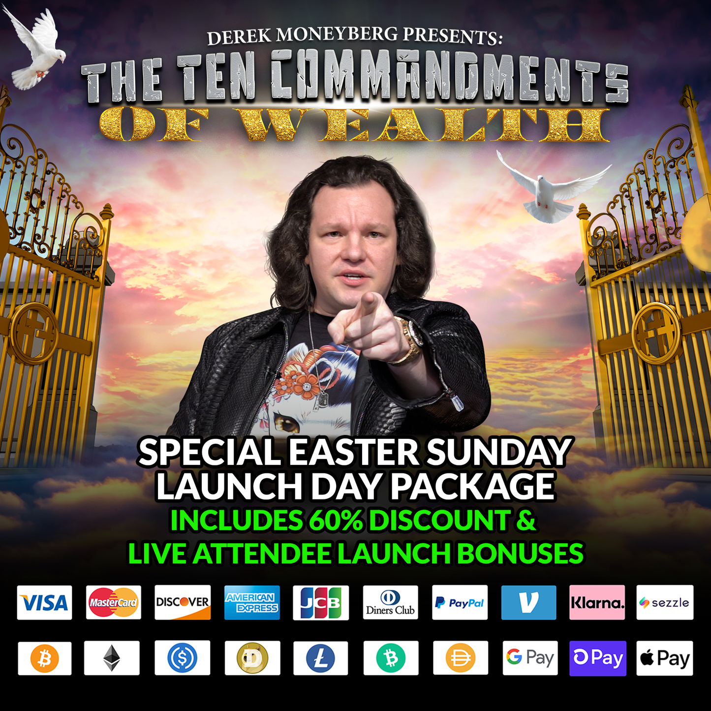 Derek Moneyberg Presents: The Ten Commandments of Wealth (Easter Launch Day Package)